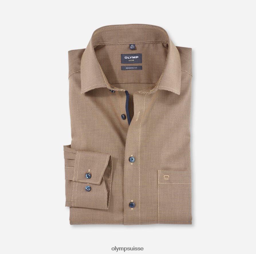 coupe moderne louxor, chemise d'affaires, kent mondial, mandarin OLYMP vêtements VVP4DB1232