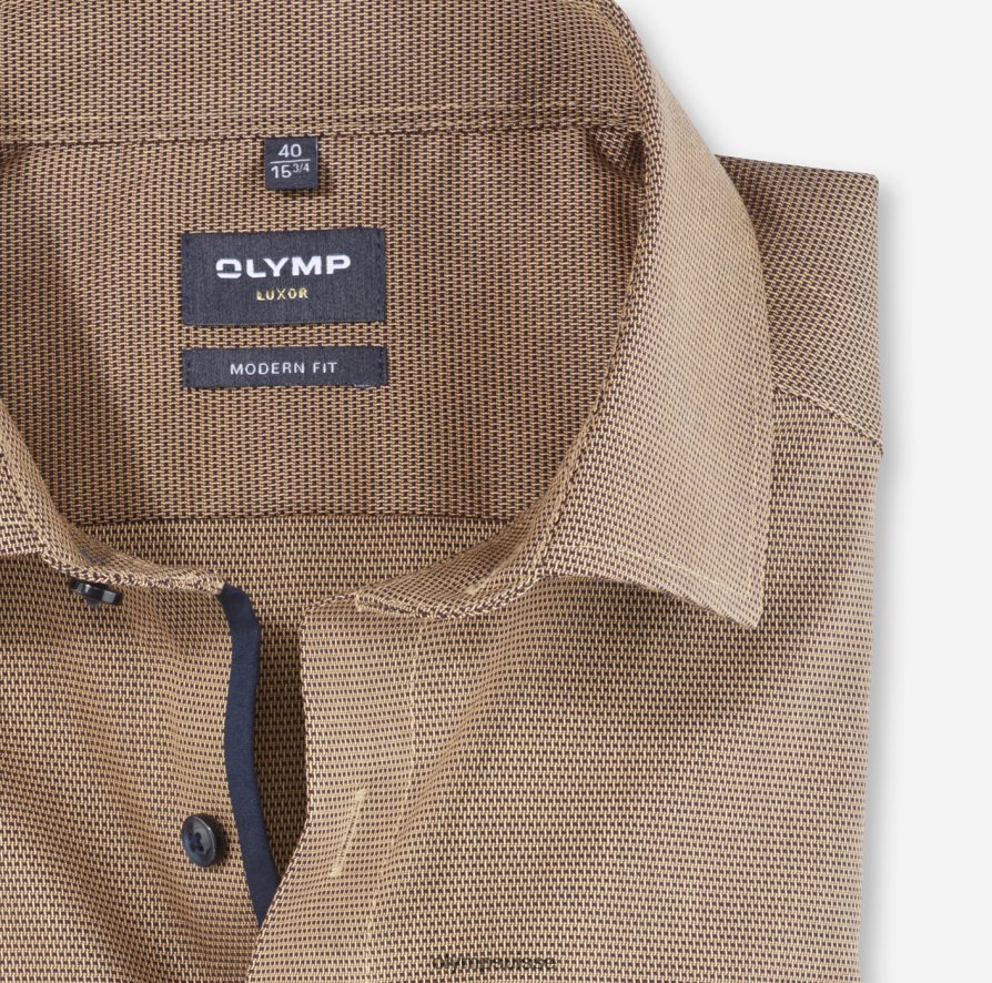 coupe moderne louxor, chemise d\'affaires, kent mondial, mandarin OLYMP vêtements VVP4DB1232