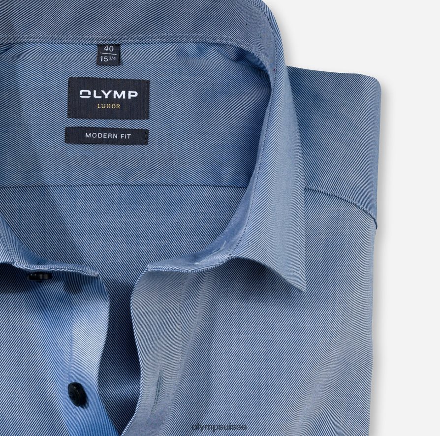 coupe moderne louxor, chemise d\'affaires, kent mondial, marine OLYMP vêtements VVP4DB1038
