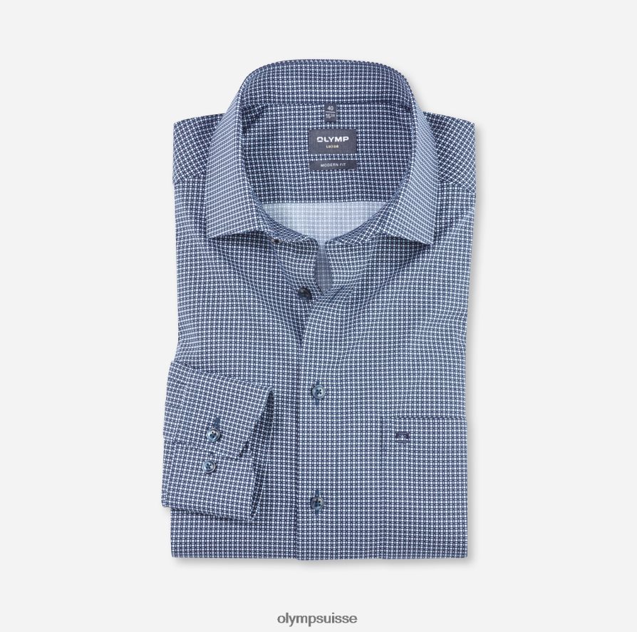 coupe moderne louxor, chemise d'affaires, kent mondial, marine OLYMP vêtements VVP4DB1090