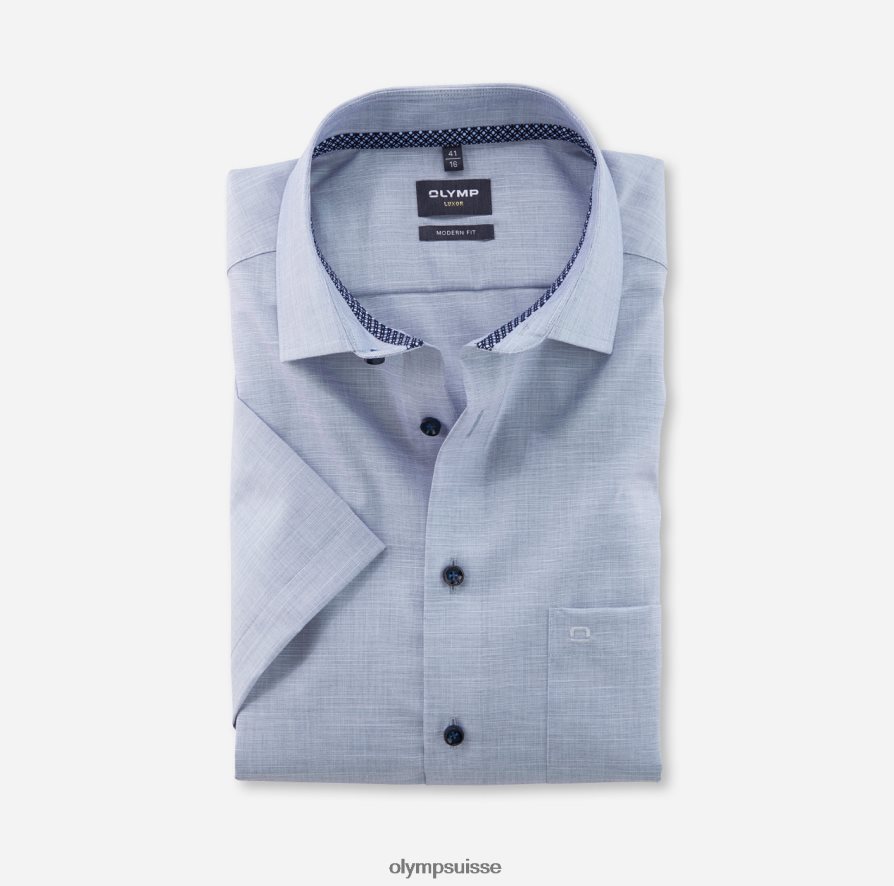 coupe moderne louxor, chemise d'affaires, kent mondial, marine OLYMP vêtements VVP4DB1240