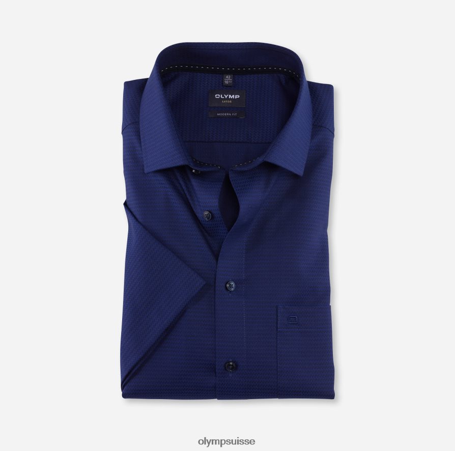 coupe moderne louxor, chemise d'affaires, kent mondial, marine OLYMP vêtements VVP4DB935