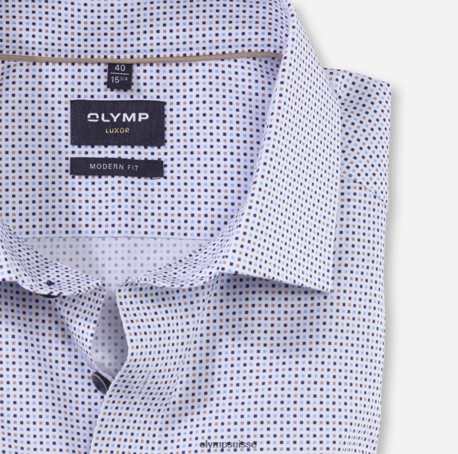 coupe moderne louxor, chemise d\'affaires, kent mondial, naturel OLYMP vêtements VVP4DB1115