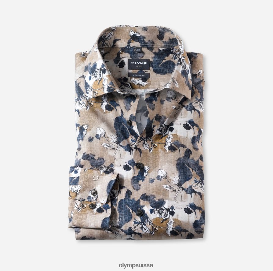 coupe moderne louxor, chemise d'affaires, kent mondial, naturel OLYMP vêtements VVP4DB1195