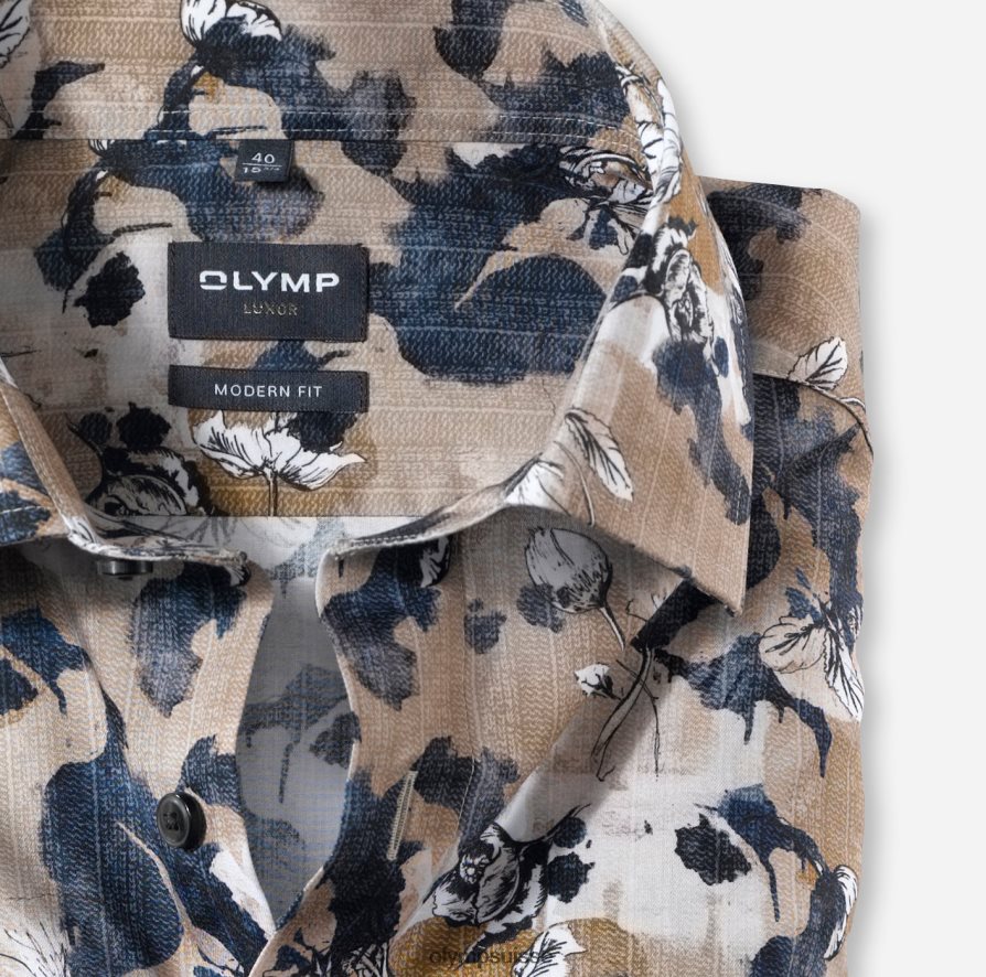 coupe moderne louxor, chemise d\'affaires, kent mondial, naturel OLYMP vêtements VVP4DB1195