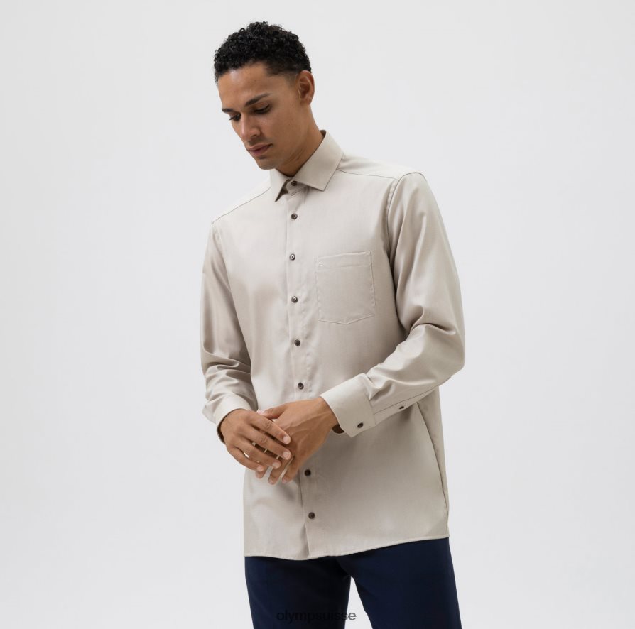coupe moderne louxor, chemise d'affaires, kent mondial, naturel OLYMP vêtements VVP4DB1337