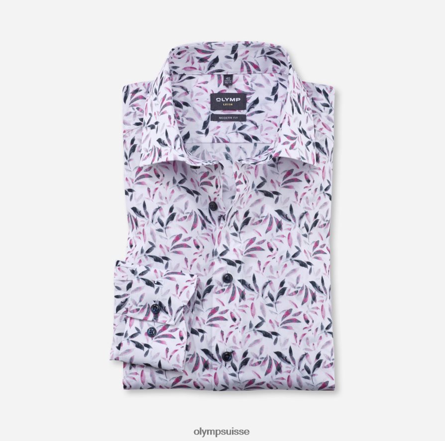 coupe moderne louxor, chemise d'affaires, kent mondial, rose OLYMP vêtements VVP4DB1291