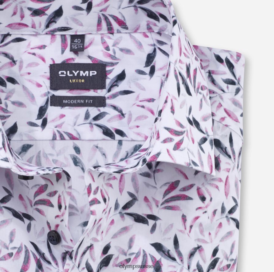 coupe moderne louxor, chemise d\'affaires, kent mondial, rose OLYMP vêtements VVP4DB1291