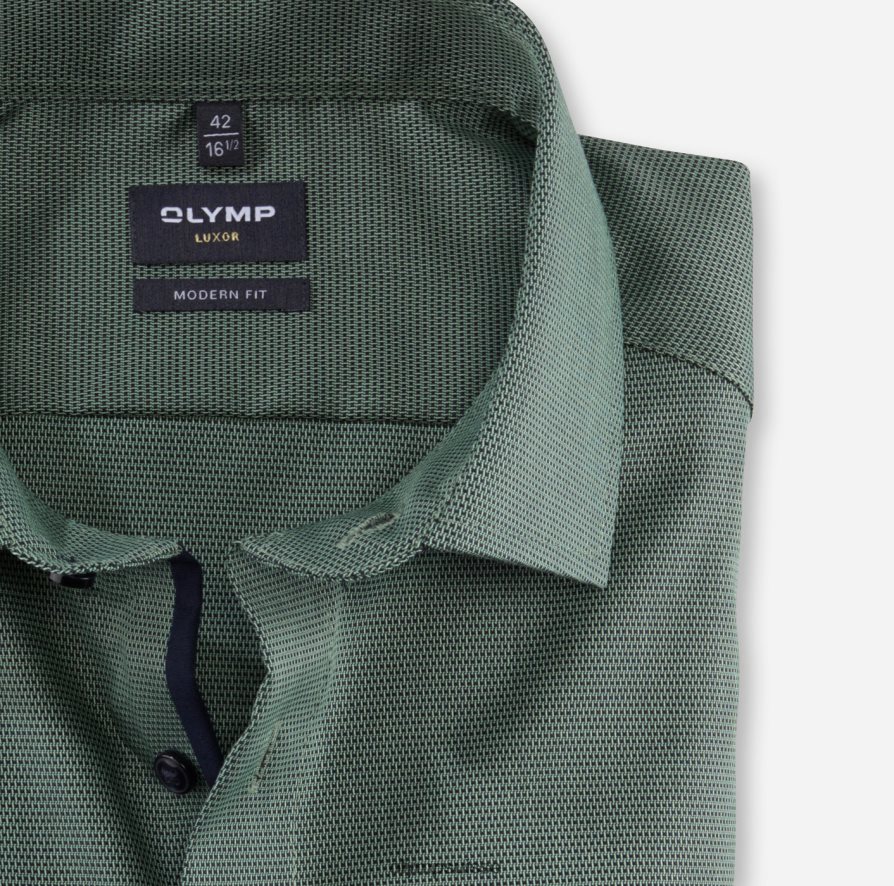 coupe moderne louxor, chemise d\'affaires, kent mondial, vert clair OLYMP vêtements VVP4DB1248