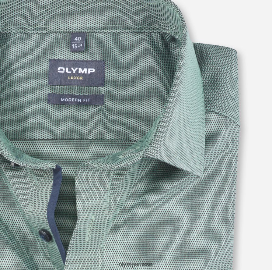 coupe moderne louxor, chemise d\'affaires, kent mondial, vert clair OLYMP vêtements VVP4DB1326