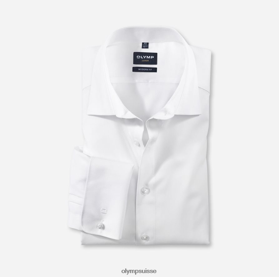 coupe moderne louxor, chemise d'affaires, new kent, blanc OLYMP vêtements VVP4DB1375