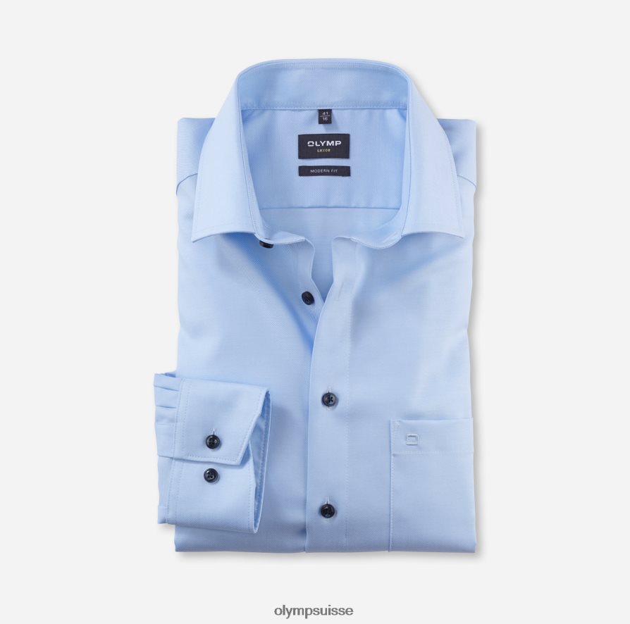 louxor coupe moderne, chemise d'affaires, global kent, bleu clair OLYMP vêtements VVP4DB958