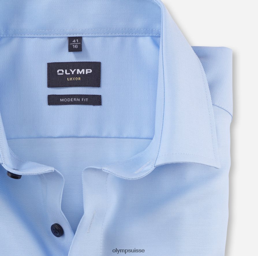 louxor coupe moderne, chemise d\'affaires, global kent, bleu clair OLYMP vêtements VVP4DB958