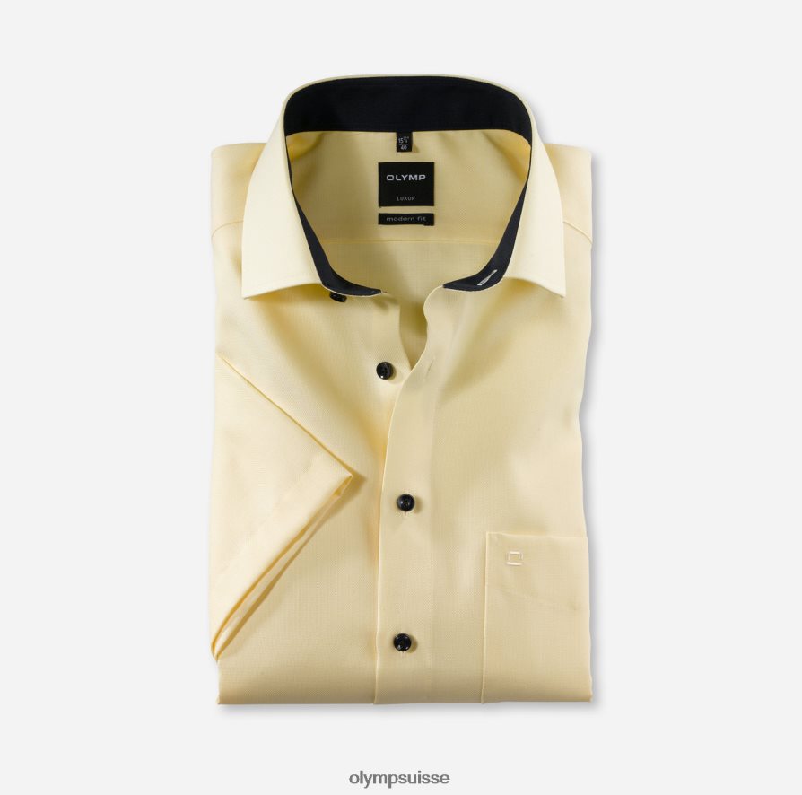 louxor coupe moderne, chemise d'affaires, global kent, jaune OLYMP vêtements VVP4DB1315