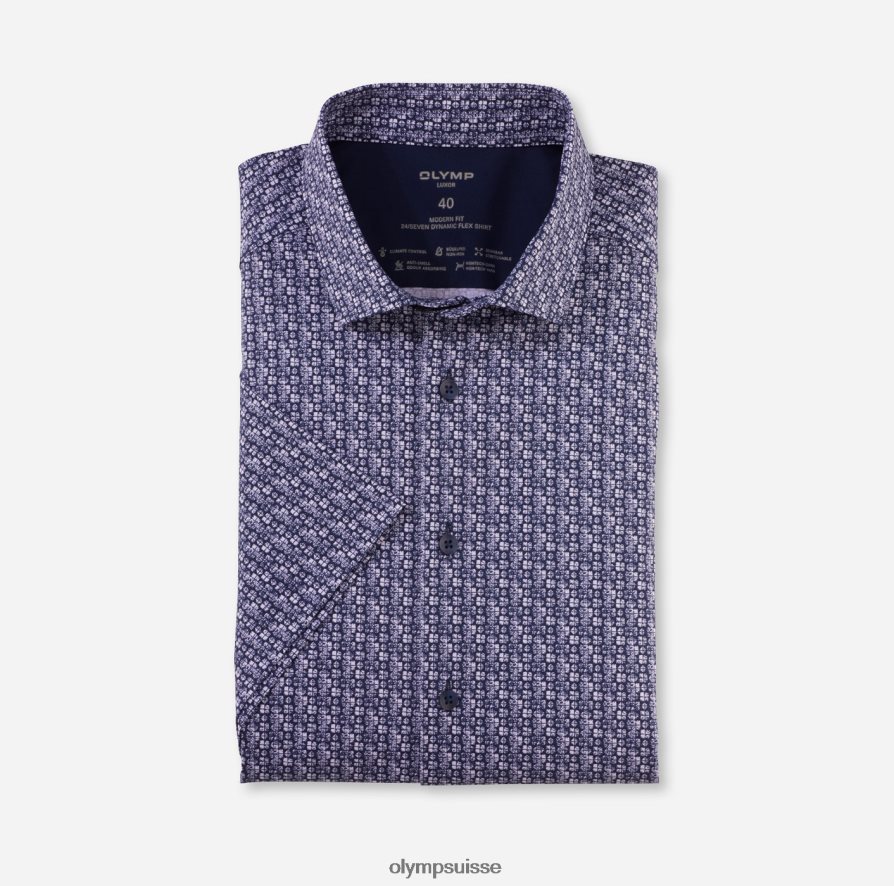 luxor 24/7 coupe moderne, chemise d'affaires, kent moderne, marine OLYMP vêtements VVP4DB999