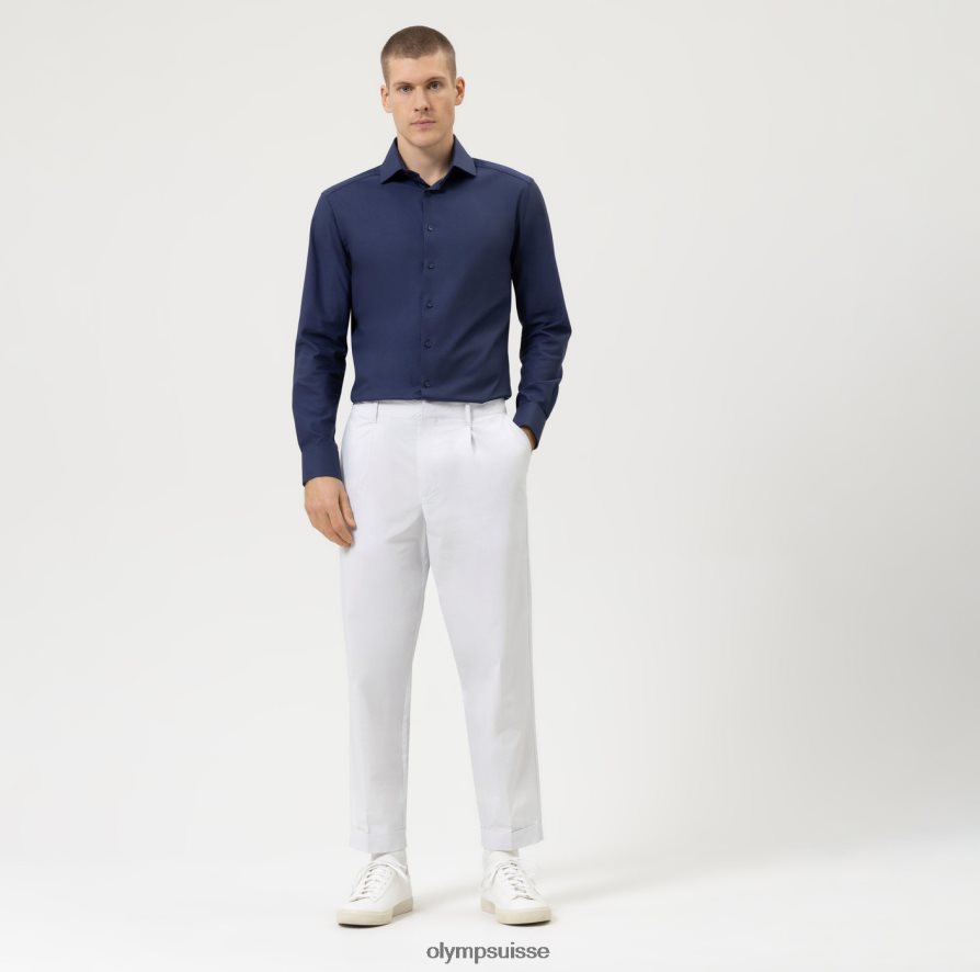luxor 24/7 coupe moderne, chemise d\'affaires, manches extra courtes, global kent, marine OLYMP vêtements VVP4DB1464