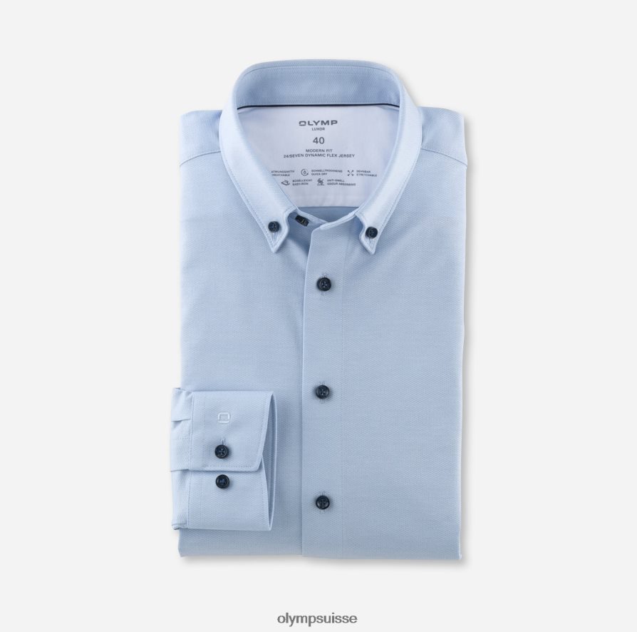 luxor 24/7 modern fit, chemise business, boutonnée, bleu OLYMP vêtements VVP4DB1327