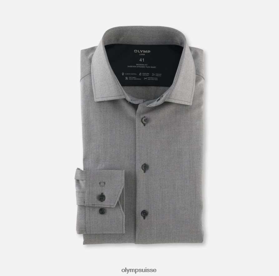 luxor 24/7 modern fit, chemise business, global kent, anthracite OLYMP vêtements VVP4DB1182