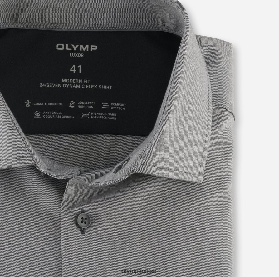 luxor 24/7 modern fit, chemise business, global kent, anthracite OLYMP vêtements VVP4DB1182