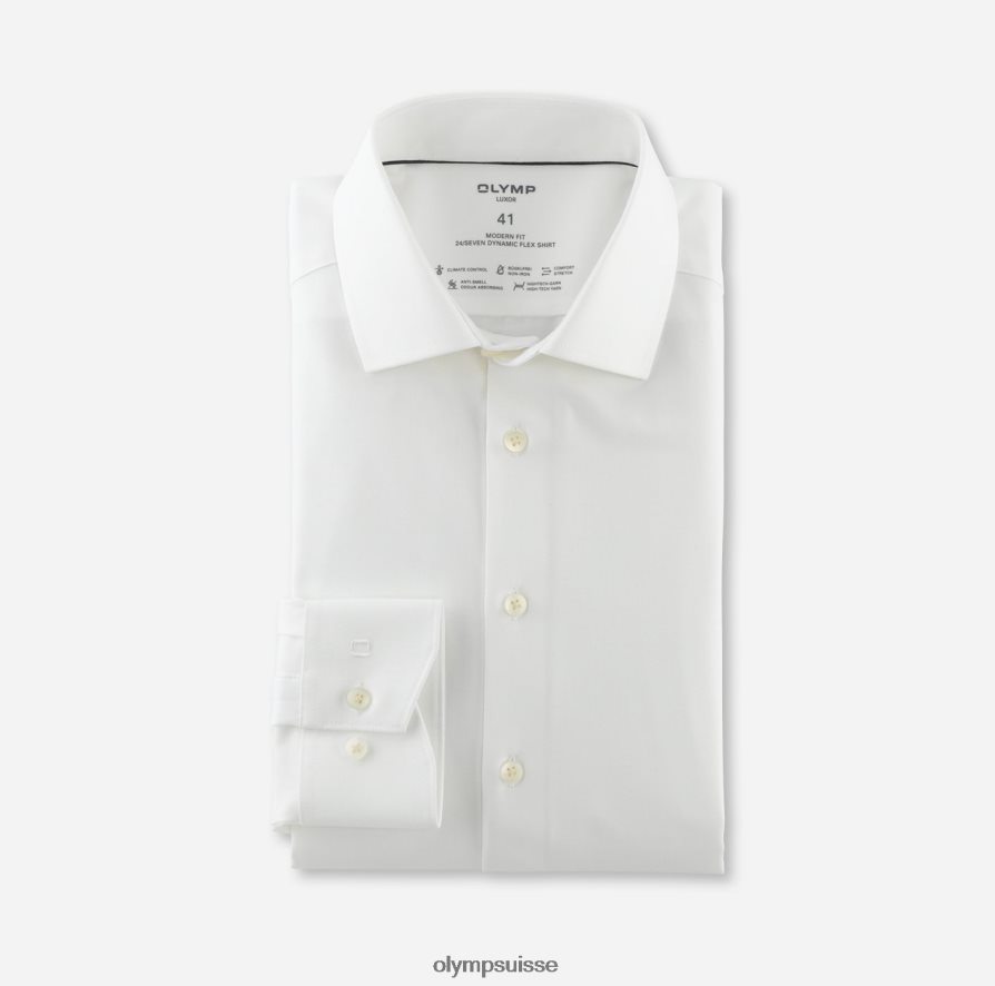 luxor 24/7 modern fit, chemise business, global kent, beige clair OLYMP vêtements VVP4DB1010