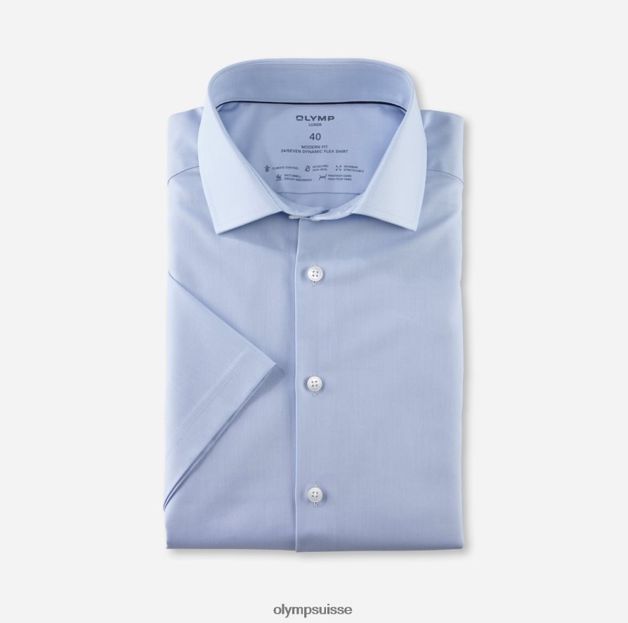 luxor 24/7 modern fit, chemise business, global kent, bleu OLYMP vêtements VVP4DB1047