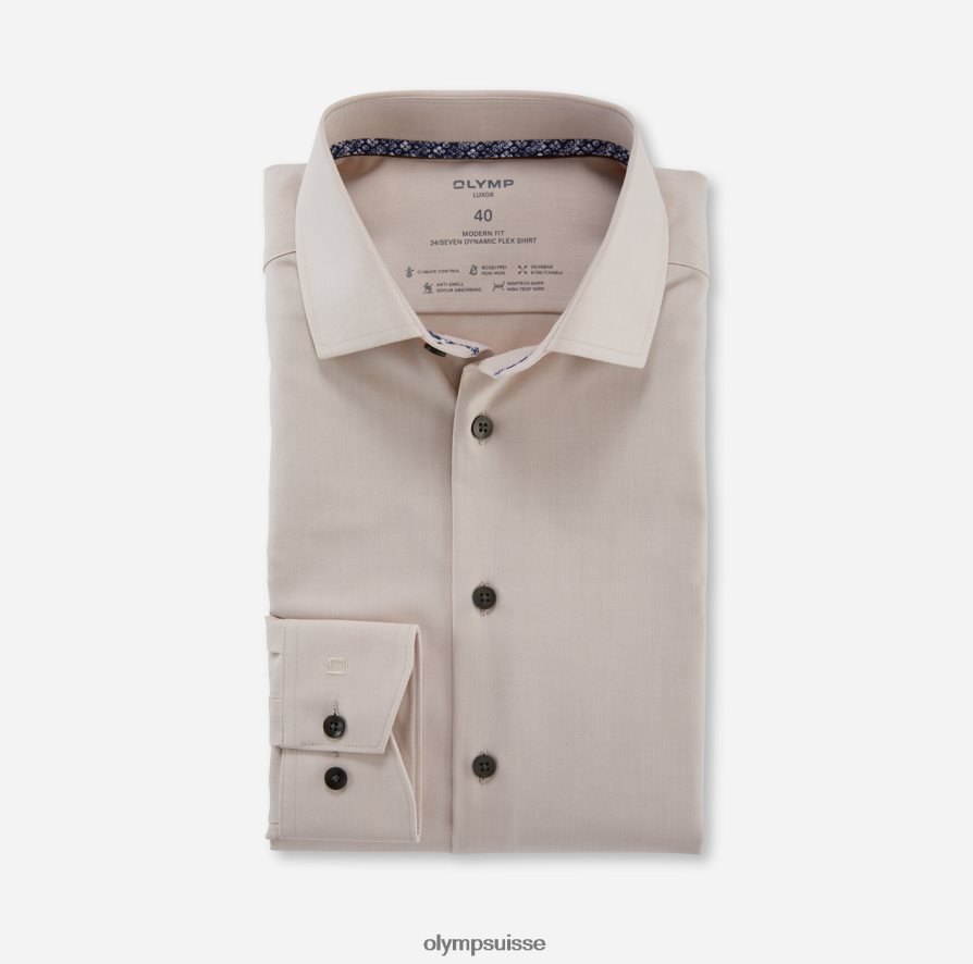 luxor 24/7 modern fit, chemise business, global kent, naturel OLYMP vêtements VVP4DB1125