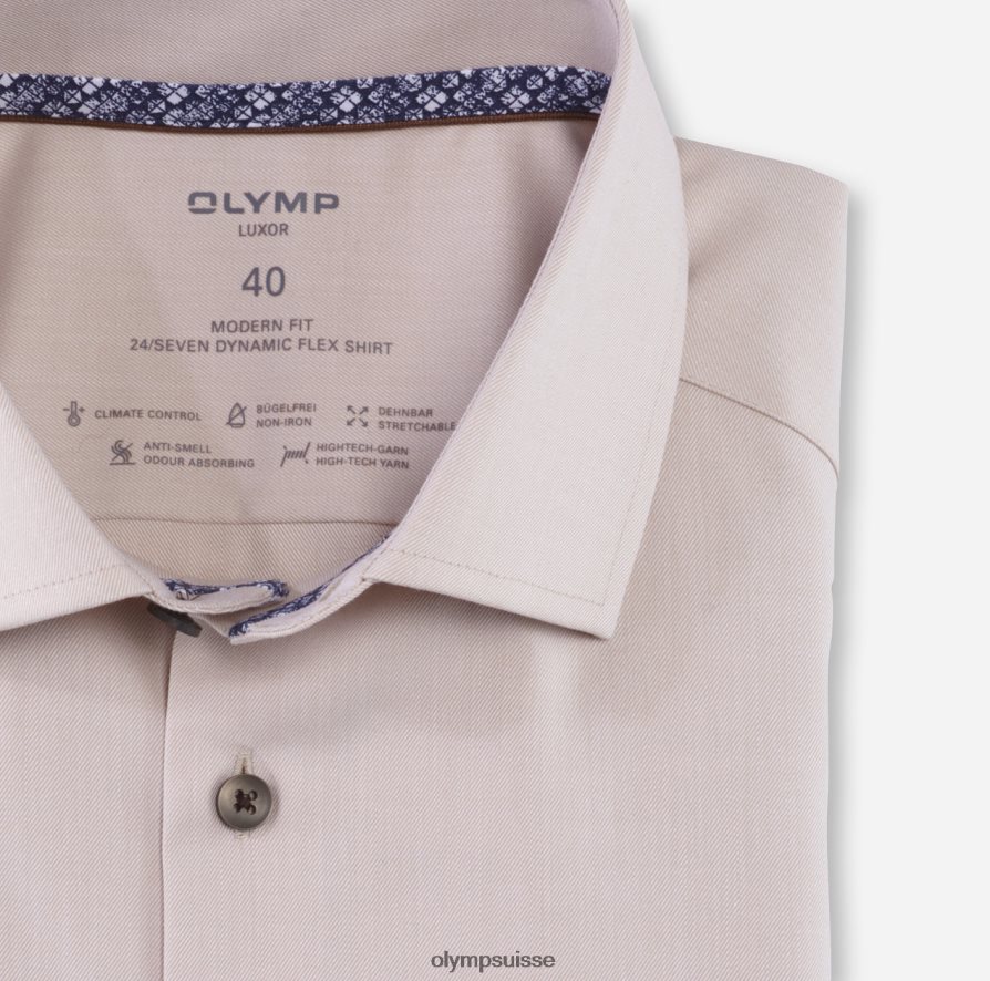 luxor 24/7 modern fit, chemise business, global kent, naturel OLYMP vêtements VVP4DB942