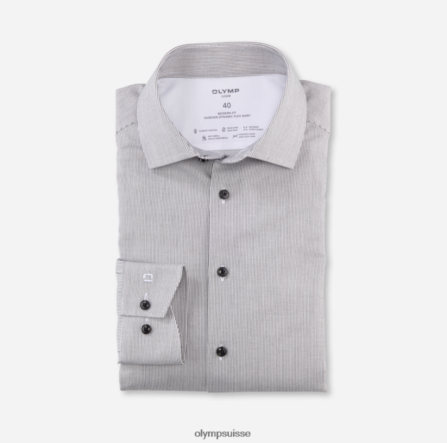luxor 24/7 modern fit, chemise business, global kent, noir OLYMP vêtements VVP4DB1066