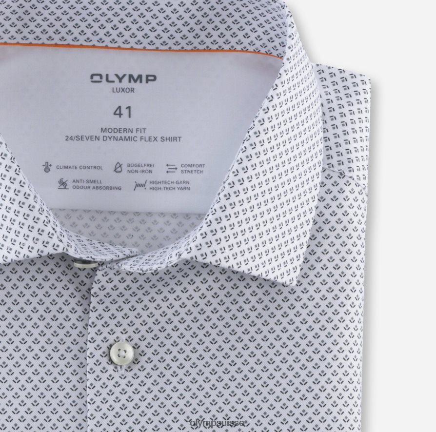 luxor 24/7 modern fit, chemise business, global kent, noir OLYMP vêtements VVP4DB1305
