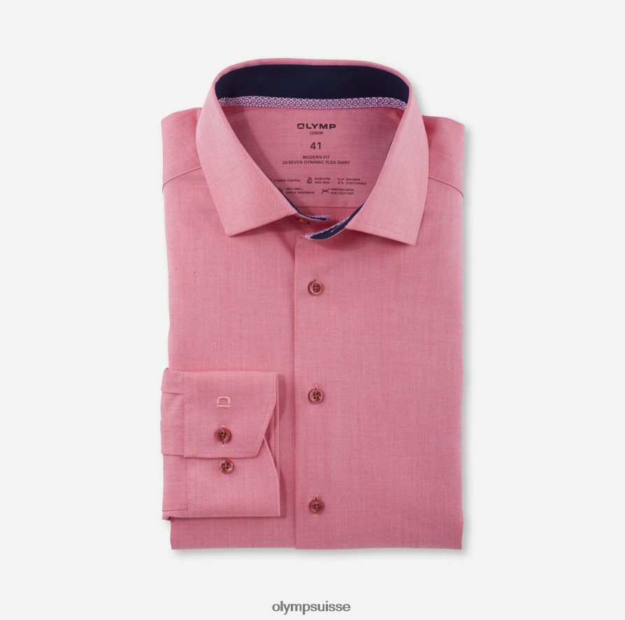 luxor 24/7 modern fit, chemise business, global kent, rouge OLYMP vêtements VVP4DB1113