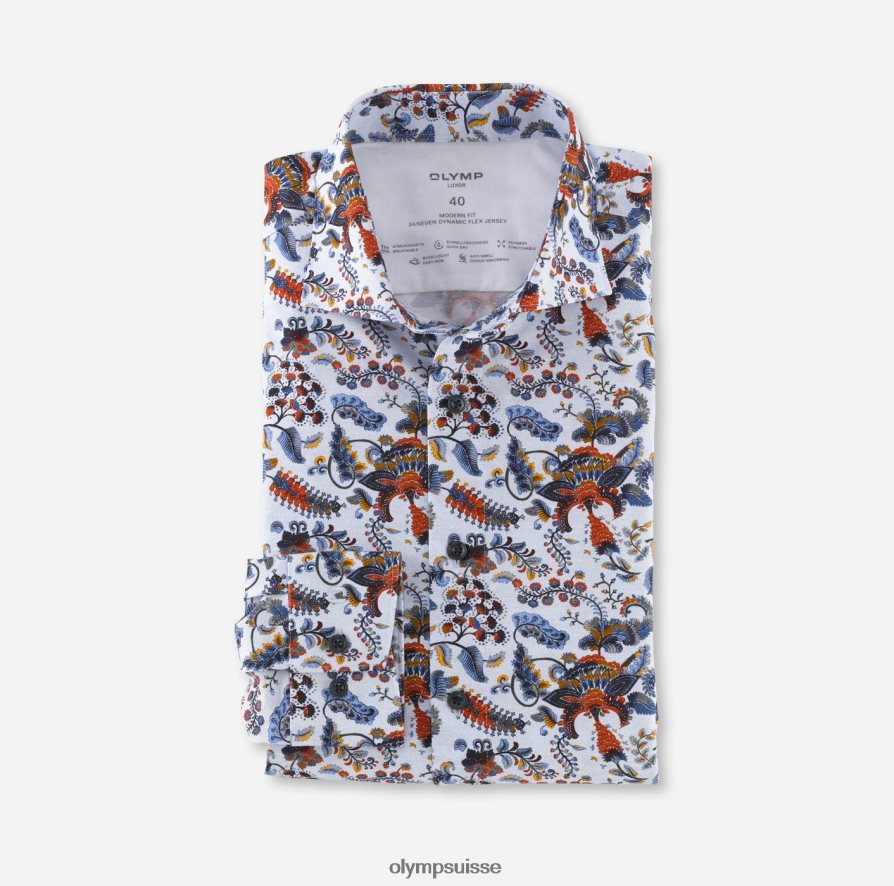 luxor 24/7 modern fit, chemise business, kent, bleu OLYMP vêtements VVP4DB1211