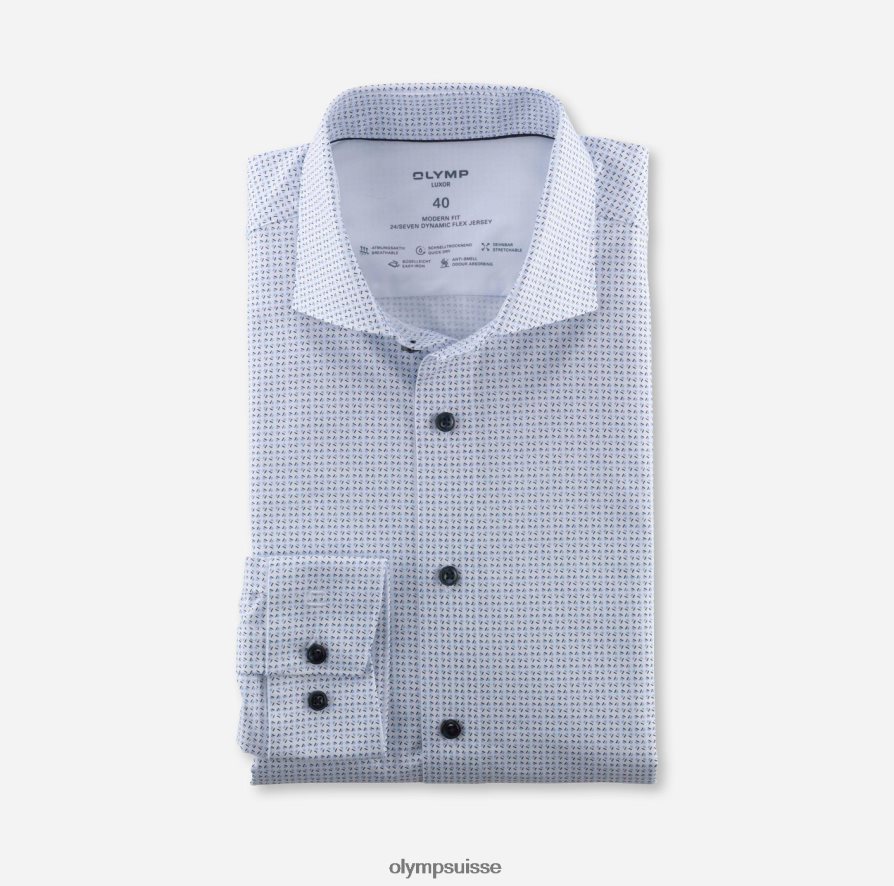 luxor 24/7 modern fit, chemise business, kent, bleu OLYMP vêtements VVP4DB941
