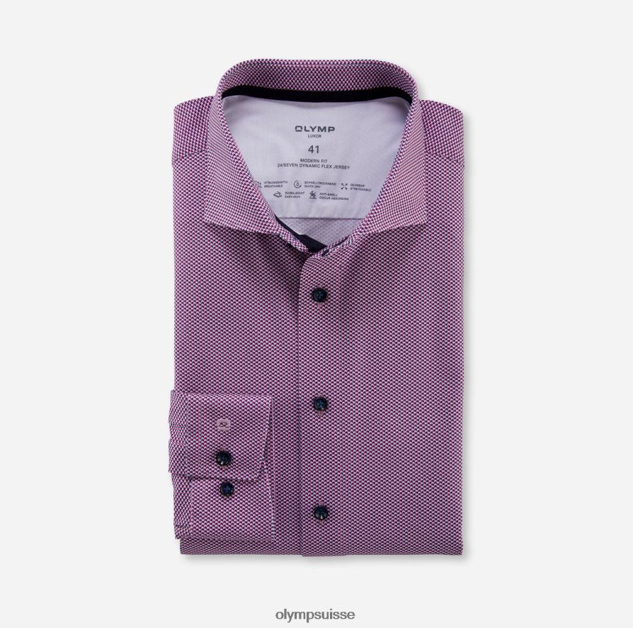 luxor 24/7 modern fit, chemise business, kent, fuchsia OLYMP vêtements VVP4DB1043
