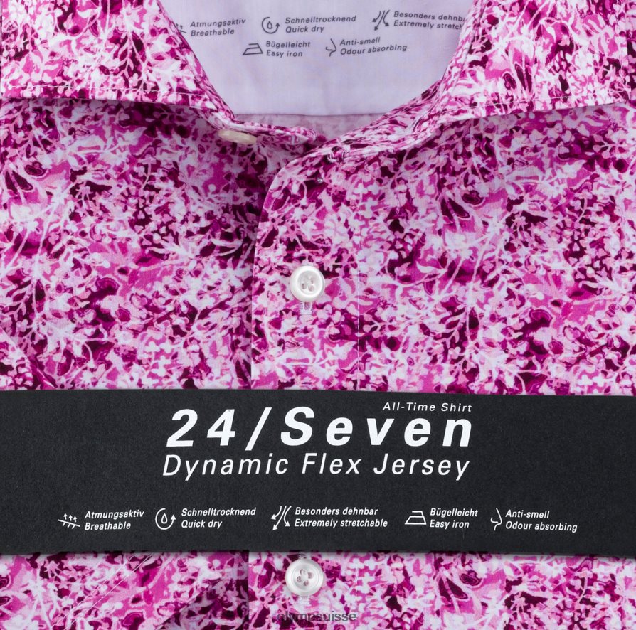 luxor 24/7 modern fit, chemise business, kent, fuchsia OLYMP vêtements VVP4DB1354