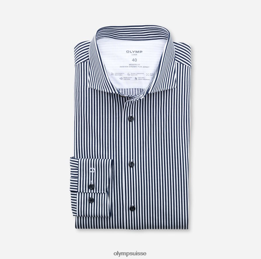 luxor 24/7 modern fit, chemise business, kent, marine OLYMP vêtements VVP4DB1050