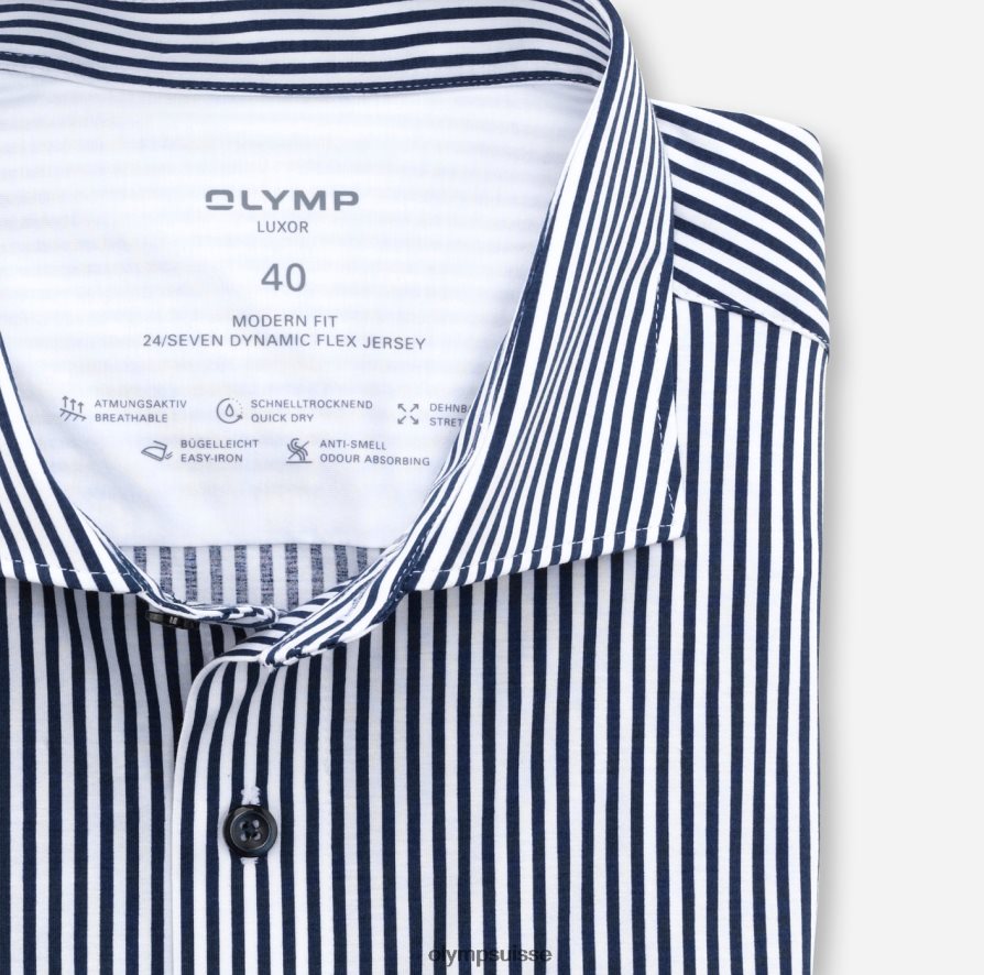 luxor 24/7 modern fit, chemise business, kent, marine OLYMP vêtements VVP4DB1050