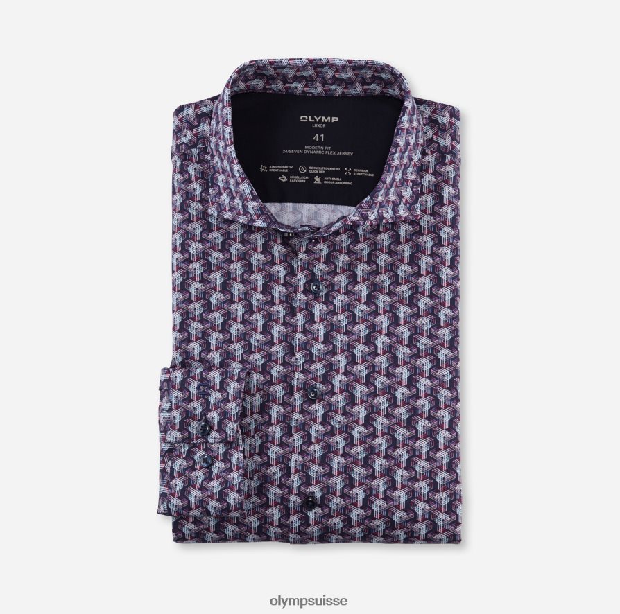 luxor 24/7 modern fit, chemise business, kent, marine OLYMP vêtements VVP4DB1084