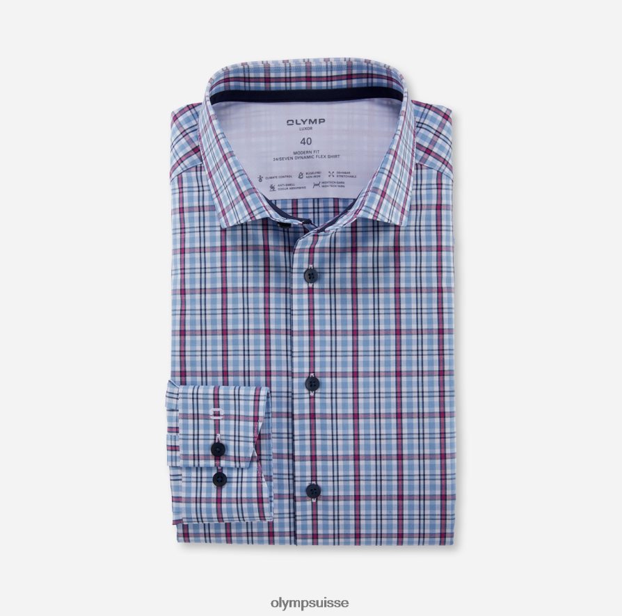 luxor 24/7 modern fit, chemise business, kent moderne, fuchsia OLYMP vêtements VVP4DB993