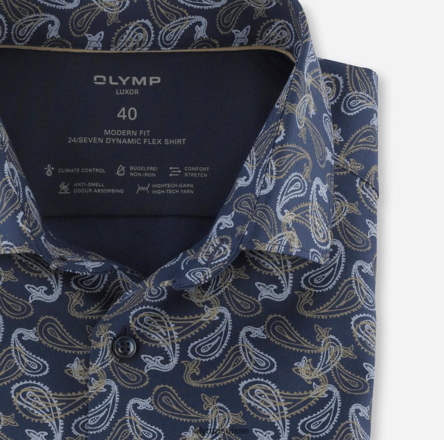 luxor 24/7 modern fit, chemise business, kent moderne, naturel OLYMP vêtements VVP4DB1197