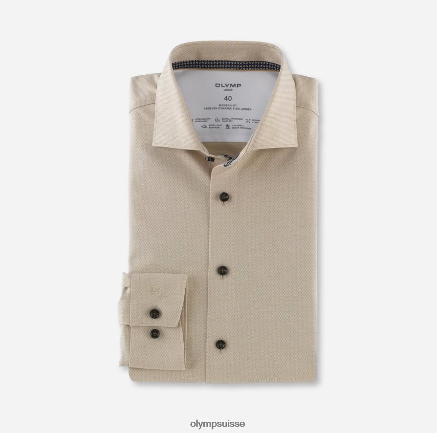 luxor 24/7 modern fit, chemise business, kent, naturel OLYMP vêtements VVP4DB1100
