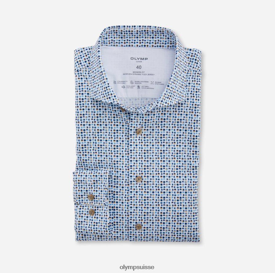 luxor 24/7 modern fit, chemise business, kent, naturel OLYMP vêtements VVP4DB1126