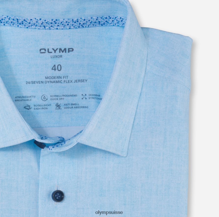 luxor 24/7 modern fit, chemise business, new kent, aqua OLYMP vêtements VVP4DB1147