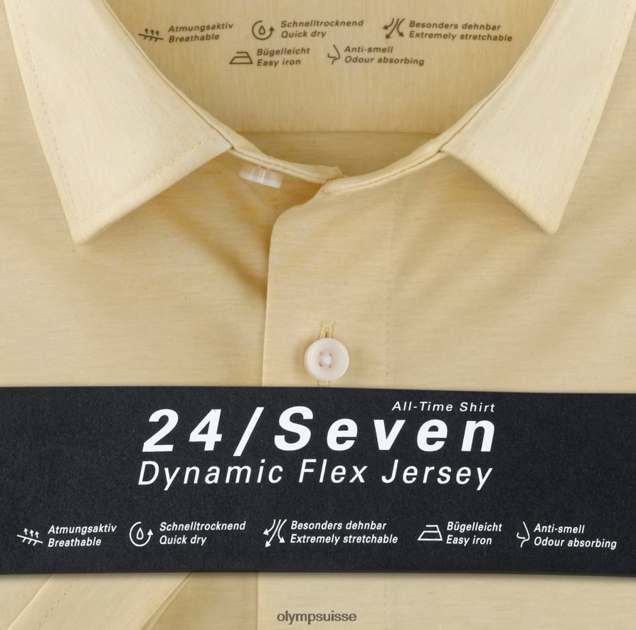 luxor 24/7 modern fit, chemise business, new kent, jaune OLYMP vêtements VVP4DB1333