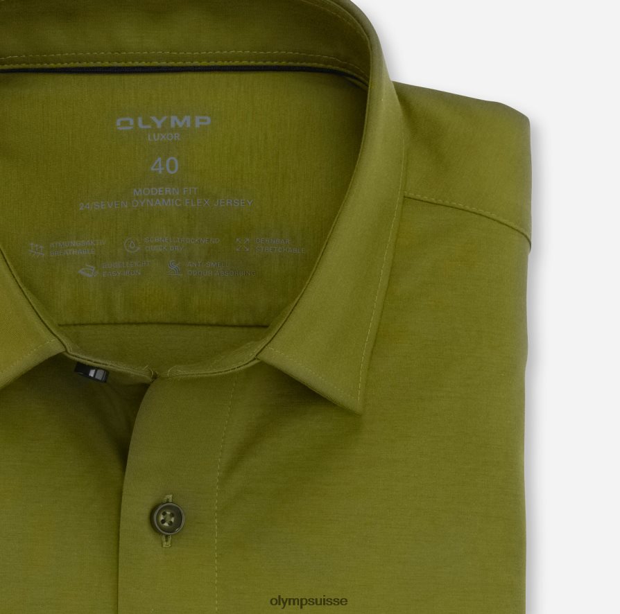 luxor 24/7 modern fit, chemise business, new kent, kaki OLYMP vêtements VVP4DB1351