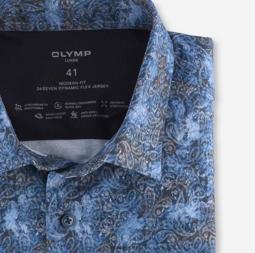 luxor 24/7 modern fit, chemise business, new kent, marine OLYMP vêtements VVP4DB1303