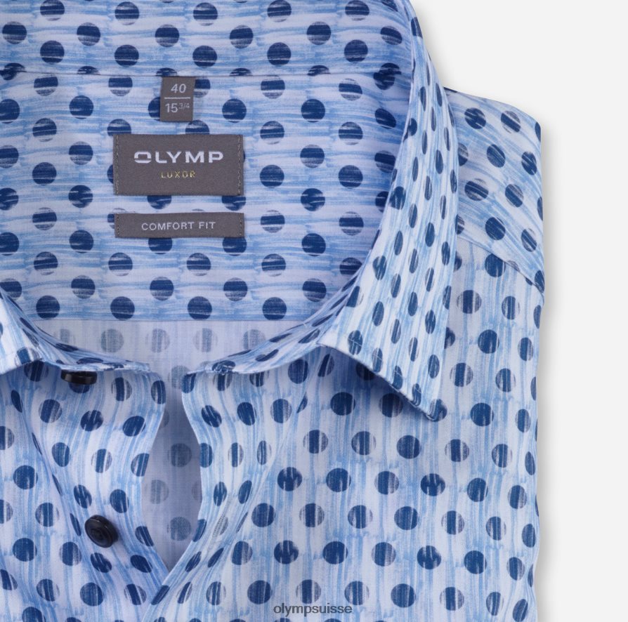 luxor confort fit, chemise business, new kent, bleu OLYMP vêtements VVP4DB1473