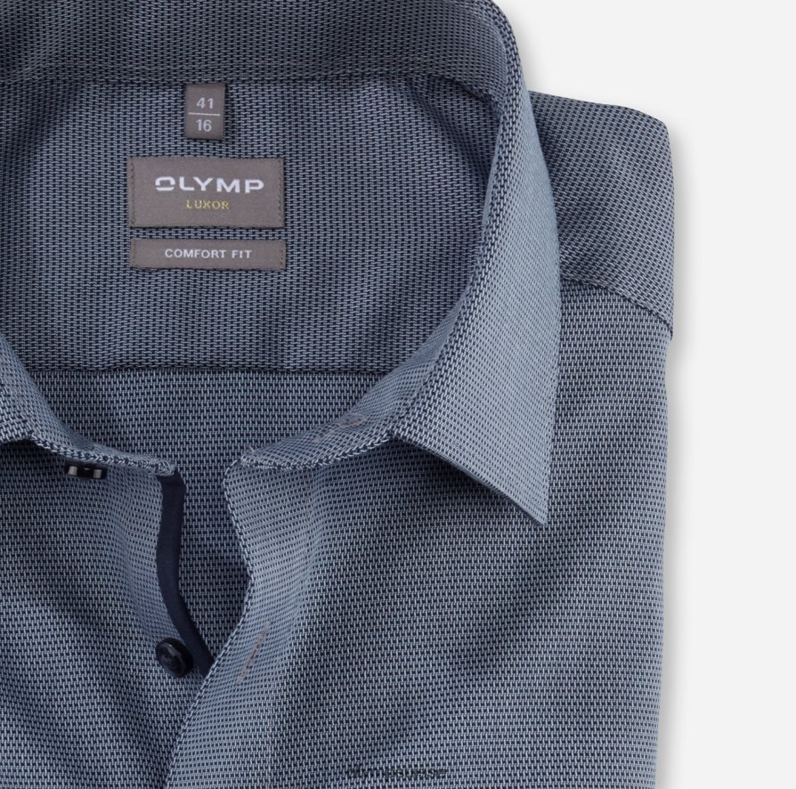 luxor confort fit, chemise business, new kent, bleu OLYMP vêtements VVP4DB1493