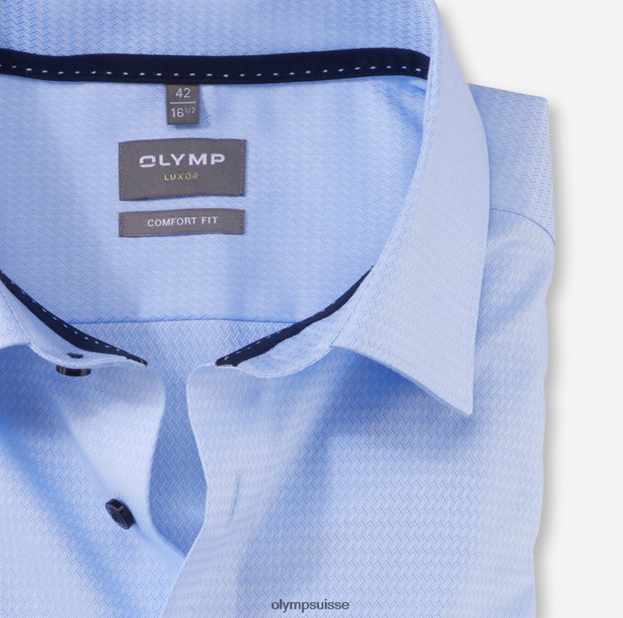 luxor confort fit, chemise business, new kent, bleu OLYMP vêtements VVP4DB1502