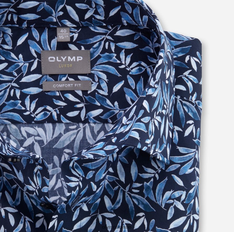 luxor confort fit, chemise business, new kent, bleu OLYMP vêtements VVP4DB1508