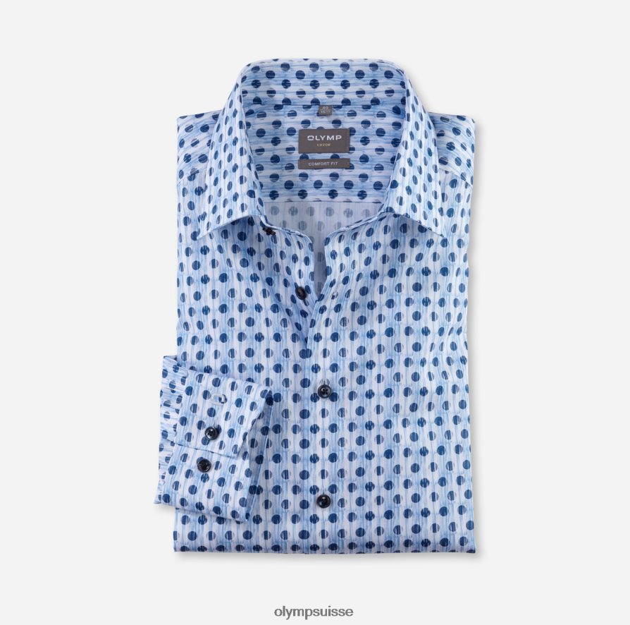luxor confort fit, chemise business, new kent, bleu OLYMP vêtements VVP4DB1519